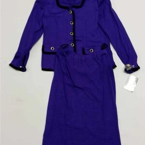 Elegant Purple Dress Set